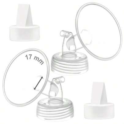 17mm Flange And Duckbill Valve Compatible With Spectra S1 Spectra S2 Breastpump Not Original Spectra S2 Accessories...