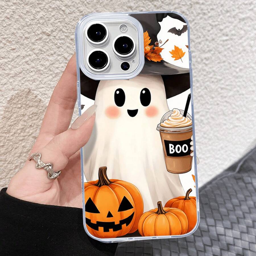 [Velo de plumas con agujero]Esta una funda de teléfono transparente hecha de hilo de plumas de gran agujero, adecuada para el nuevos modelos de de 17 todos 11. Sirve Cómo una regalo perfecto para Halloween y Acción de Gracias. Especialmente para aquellos eso  el iPhones. la funda presenta una Lindo S. - Multicolor - Ver 1