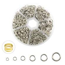 1010pcs Best Seller Iron Jump Rings & Open Rings Set (Boxed), Essential DIY Jewelry Findings For Craft Making.