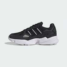 Adidas 女士春夏经典复古厚底运动鞋，网面运动休闲鞋 IG8301 - 黑色/白色 - 查看 3