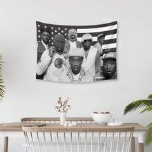 Rapper Tyler Tapestry The Creator Art Music Album Cover Poster Flag For Room Aesthetic Living Room Bedroom Party Decorations College Dorm Decor - Pink - View 5