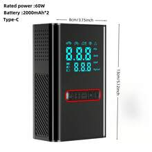 150PSI快速轮胎充气泵，汽车维修工具，夜间照明，户外救援设备，适用于所有车辆轮胎类型 - 彩色 - 查看 11