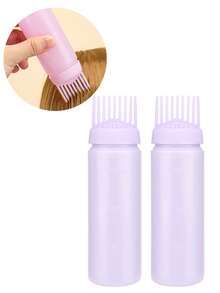 2/3pcs Spray Bottles, Shampoo Liquid Bottles, Hair Dye Bottles, Hair Salon Styling Kit, Shampoo Bottles, Deep Cleansing Hair Roots, Hair Dye Tools, Salon Tools, Root Comb, Applicator Bottle With Measurement Scale - Multicolor - View 12