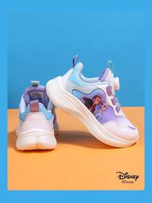 1 Pair Disney Princess Shoes For Children, Elsa, Anna, Arendelle Princess Shoes, Suitable For Daily And Holiday Outdoor Wear, Comfortable, Fitting, Non-Slip, Durable, Breathable - Purple - View 6