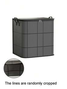 1pc Heavy Duty Storage Bags Extra Thick PVC Zip Closure Moisture Proof Organizers Space Saving Vacuum Compression Moving Home Organization Blanket Closet Essentials - Black - View 12