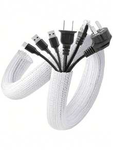 1 cái hộp đựng dây cáp, ống bọc cáp, dùng để quản lý dây cáp, bảo vệ dây dẫn, thích hợp cho thú cưng, dây cáp máy tính, máy tính để bàn, TV, PC và hệ thống quản lý dây cáp lộn xộn cho văn phòng tại nhà, hộp che giấu dây cáp máy tính để bàn, đồ dùng gia đình, dụng cụ cải thiện nhà cửa, thiết bị điện, phụ kiện dây điện, ống dẫn cáp. - trắng - Xem 1