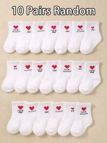 20/10/5 đôi tất thuyền mềm mại cho bé, trang trí họa tiết trái tim và in khẩu hiệu, unisex cho trẻ sơ sinh và trẻ nhỏ, siêu mềm mại và thoải mái cho bé từ 0-36 tháng, hàng mới về mùa xuân/hè, phù hợp cho mọi mùa, tất trẻ em, tất sơ sinh, tất trẻ nhỏ, tất hình trái tim, tất in khẩu hiệu, tất unisex, tất thuyền, quà tặng Ngày của Mẹ, quà tặng Lễ Tạ ơn, quà tặng Giáng sinh, quà tặng Năm mới - Nhiều màu - Xem 17