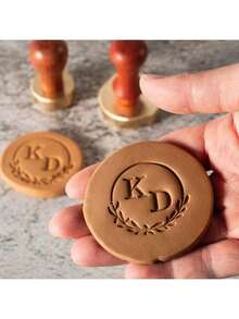 1pc 3cm Customized Pottery Stamp, Pottery Signature Stamp, Personalized Clay Stamp, Ceramic Stamp, Polymer Stamp, Custom Clay Stamp, Gift For Him - Multicolor - View 9