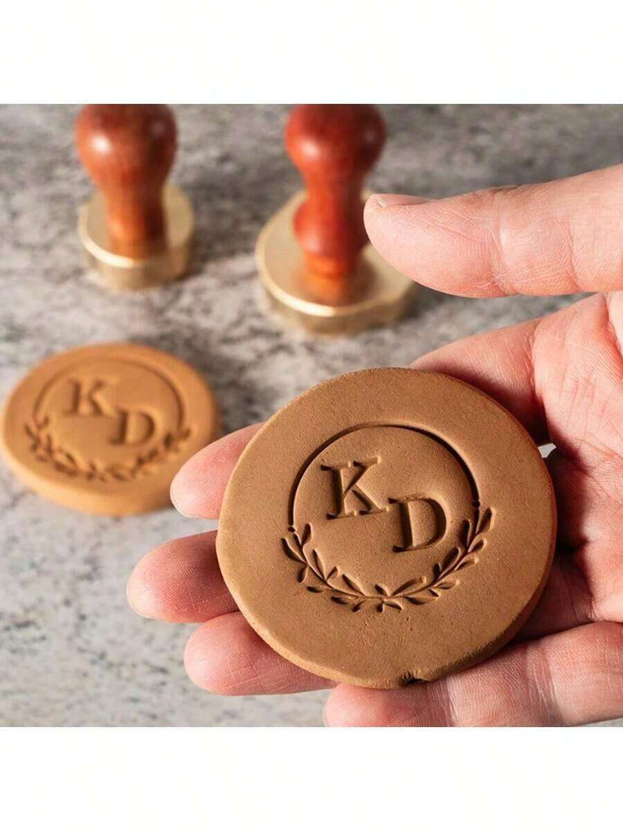1pc 3cm Customized Pottery Stamp, Pottery Signature Stamp, Personalized Clay Stamp, Ceramic Stamp, Polymer Stamp, Custom Clay Stamp, Gift For Him