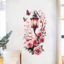 1/3片装阿拉伯风格墙贴，饰有新月灯笼图案，适用于家居装饰、卧室、客厅和书房。易于粘贴的乙烯基材质，完美营造伊斯兰节日氛围。 - 彩色 - 查看 5