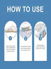 6.24 Fl Oz Waterless Sneaker Cleaner Set, Quick Cleaning Foam For Tennis Shoes, Running Shoes, Suede, PU Leather, Includes Microfiber Cloth