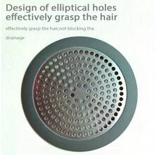 1pc Stainless Steel Bathtub Drain Filter, Shower Drain Cover, Sink Strainer, Suitable For Bathroom, Pool, Kitchen, Home Supplies, Kitchen Accessories, Bathroom Decor, Home Tools, Sink Filter (Random Size Shipped) - Grey - View 6