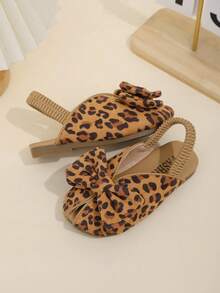 一双适合夏季的波西米亚风女童公主凉鞋，儿童罗马沙滩鞋，带蝴蝶结，适合夏季的女婴直筒凉鞋 - 棕色 - 查看 3