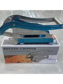 Heavy Duty Commercial French Fry Cutter Pro - Manual Potato Slicer With Non-Slip Suction Feet, No Electricity Needed - Professional Kitchen Tool For Restaurants & Home Chefs - Cuts Potatoes, Carrots, Cucumbers, Onions, Sweet Potatoes - Easy Clean Design And Stable Base, Restaurant Equipment, Food Prep, Compact Chopper, Vegetable Chopper And Slicer, Potato Chip Cutter, Chopper, Slicer, French Fry Cutter, Potato Slicer, Manual French Fry Cutter - Silver - View 11