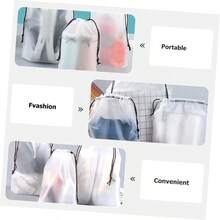 18piezas Bolsa De Embalaje Para Toallas Limpiadoras Faciales Bolsas Cordn Para Viajes Organiza Ropa Interior y Accesorios Viajes Cordn - inicial - Ver 5