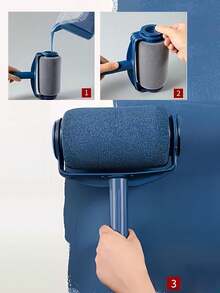 Kit de rodillo de pintura de autollenado grande con pértiga extensible - Adecuado para pintura látex y de pared, logra un revestimiento liso y uniforme, fácil montaje y funcionamiento, opción ideal para proyectos de bricolaje en el hogar - Multicolor - Ver 4