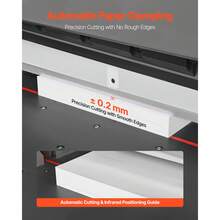 Electric Paper Cutter, Metal Hydraulic Paper Cutter Machine, 26 Inch Cutting Width, 3.94 Inch Cutting Thickness, Large Size Electric Guillotine Trimmer With Infrared Function And Spare Blade - 26-inch 100mm - View 4
