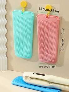 1pc Hangable Silicone Heat Resistant Mat, Hair Straightener Storage Bag Combo Makeup Organizer Makeup Storage Bag Mini Pouch Hair Straightener Travel Bag For Flat Iron, Curler Wand, Hot Waver, Salon Tools Case Travel Small Makeup Case Accessories Make Up Holder Brush Bag Make Up Container Cosmetic Bag Travel Essentials Ladies Accessories Travelling Stuff , Makeup Room Decor,Makeup Bag,Travel Essential - Multicolor - View 3