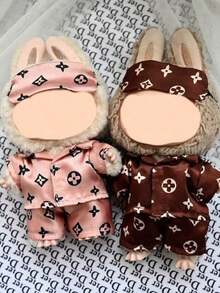 Plush Doll Clothes Only, 17cm LABOBO Figurine Sleepwear Accessories - Multicolor - View 1