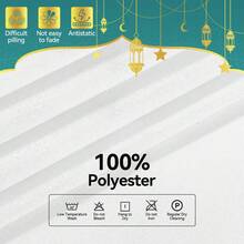 4pcs Ramadan Lantern & Rose Single-Sided Print Throw Pillow Covers, Decorative Pillow Cases For Living Room Sofa Bedroom, Pillow Insert Not Included - Multicolor - View 3