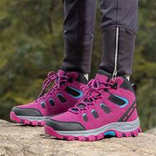 Women's Outdoor Sports Shoes, Fashionable Ladies Hiking Shoes, Durable, Comfortable, Non-Slip, Breathable High-Quality Outdoor Women's Sports Shoes, Round Toe Lace-Up, Lightweight, Wear-Resistant, Anti-Collision, Hiking Travel Shoes For Women