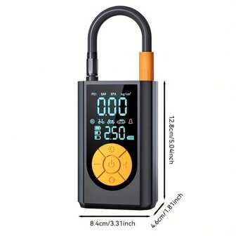Wireless Digital Display Portable Air Compressor Tire Inflator, 150psi Handheld Smart Air Pump For Car Tires, Rechargeable Battery, Fast Inflation, Automatic Shut-Off, Free Inflation Nozzle, Mini Inflator Suitable For Cars, Motorcycles, Bicycles, Balls. Car Accessories/Christmas Gifts, 7.4v 2000mah Battery