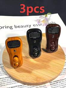 1 chiếc máy đếm điện tử cầm tay vân gỗ trang nhã, máy đếm kỹ thuật số thủ công, máy đếm di động phù hợp cho chơi golf, chạy bộ, câu cá, huấn luyện, thể thao, cầu nguyện Hồi giáo, phụ kiện golf. - Nhiều màu - Xem 12