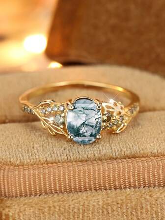 1 Piece Sterling Silver Gold Accented Ring With Leaf Motif & Rippling Vine Edge, Nature Inspired Elegant Dainty Stackable Jewelry For Women, Hypoallergenic Gift For Valentine's Day, Anniversary, Birthday, Daily Wear