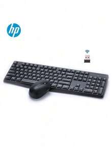 HP CS10 Upgraded Wireless Keyboard And Mouse Combo: Silent Design, Full-Size Keyboard With Numeric Keypad, Suitable For Home Office And Daily Study. Black. - Black - View 8