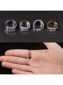 A Set Of 4 Ring Adjusters In 4 Different Sizes, Suitable For Loose Rings, Transparent Silicone Ring Protectors, Suitable For Both Women And Men, Ring Adjusters That Allow You To Adjust The Rings Without Changing Their Size.