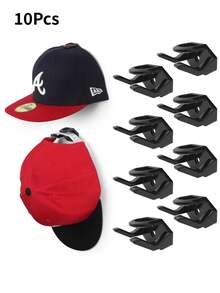 New Baseball Cap Hook, Seamless Cap Hook, Simple Storage, Hat Hooks, Modern Minimalist Wall Hanging Hat Hook, Minimalist Headphone Necklace Storage Hook, Perfect For Home Storage. - Black - View 14