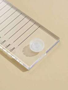 1pc Grafted Eyelash Tool Scale Plate, With Groove Beautiful Eyelash Drops Crystal Table Rectangular Discriminator,For Home Use Or Eyelash Shop Use, Easy To Carry - Trong sáng - Xem 3