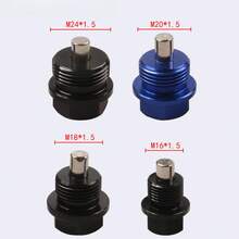 Car Modification: Oil Pan Screw, Magnetic Drain Plug, Aluminum Alloy Gearbox, Magnetic Drain Plug - M24*1.5 - View 1