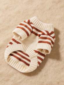 1 pulover elastic moale tricotat cu model de ursuleți, potrivit pentru îmbrăcămintea animalelor de companie, toamnă/iarnă - Multicolor - Vizualizare 7