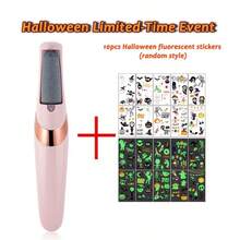 Rechargeable Electric Foot Dead Skin Remover, Foot Grinder, Cordless Pedicure Machine, Portable Foot File Cleaning Tool For Home And Travel, Electric Foot File, Foot Dead Skin Remover - Phiên bản giới hạn Halloween - Xem 1