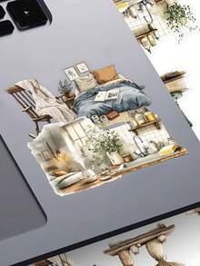 YWWBLD 50pcs Home Decor Art Stickers For Laptop Luggage Organizer Box Room Decor DIY Transparent Stickers - Multicolor - View 4