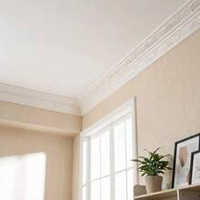 1 rouleau de 2,3 m/90,6 pouces de ruban de bordure à motif, moulure de couronne, cadre de papier peint pour la maison, bandes décoratives pour les coins de plafond et de salon, garniture de plinthe