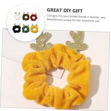PZW-NOLITOY 18 Piezas Cintas Navideñas Para El Pelo Del Intestino Coleteros Navideños Para El Cabello Gomas Para El Pelo De Asta Niñas Scrunchies De Navidad De Las Mujeres Cuerno Champú Tela3928 - como en la foto - Ver 5