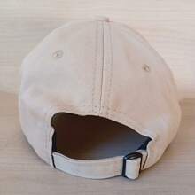 Happy Cap In Simple Unisex Baseball Embroidered Curved Brim Casual Premium Cotton - Beige - View 3