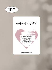 1/3pcs Personalised Birthday Scratch To Reveal Voucher, Special Birthday Surprise Scratch Card, 30th, 40th, 50th, 60th,70th,80th Birthday Gift,Customizable Scratch Card / Pregnancy Announcement / Marriage Announcement / Marriage Proposal - Multicolor - View 24