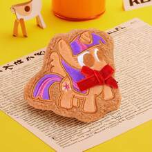 Hasbro 1 包小马宝莉盲盒毛绒钥匙扣套装，磨砂饼干软毛绒玩具，惊喜收藏毛绒挂件，可爱小摆件及房间装饰，儿童节日生日礼物，随机款式