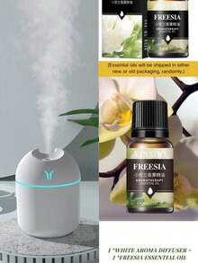 250ml Portable Mini USB Air Humidifier Aroma Essential Oil Diffuser,With Colorful Night Light,Aromatherapy Machine,Humidifier,For Travel,Office,Cars,Desk,Bedroom/1PCEssential Oil Diffuser+1pc Aromatherapy Essential Oil(Essential Oils Will Be Shipped In Either New Or Old Packaging, Randomly.) - Multicolor - View 35