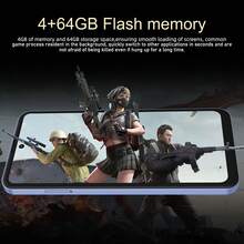 FUFFI Global Unlocked M17 Pro Smartphone With Android, 6.56inch HD Screen, 4GB RAM 64GB ROM, Large Battery 3800mAh, 5MP+13MP Camera, Dual SlM, Unlock Mobile Phone, Included Headphones Type-C Charging Cable, Protector, Pecfect Gift For Holiday Birthday - Màu xanh lam - Xem 8