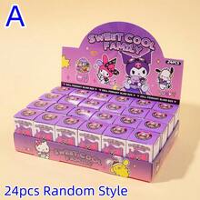 24pcs Sanrio Hello Kitty & My Melody Blind Box Keychains, Cute Cartoon Doll Gifts For Back To School, Holiday Parties, Birthdays, And Festive Surprises