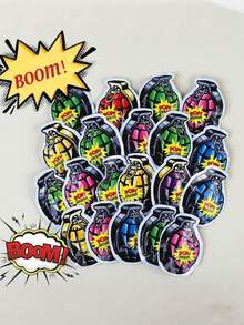 扔出去，它会“砰”的一声！超级放松。非常适合办公室恶作剧、愚人节恶作剧和课堂娱乐。它能给所有年龄段的人带来无穷的乐趣。可以用作课堂奖励/生日礼物/监狱日礼物，也是一款办公室减压玩具。 - 彩色 - 查看 1