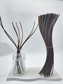 Bộ 25/50 que khuếch tán tinh dầu dạng sóng cong, màu đỏ/hồng/xanh lá cây, dùng trang trí nhà cửa, tự làm tinh dầu thơm. - Nhiều màu - Xem 7