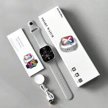 1PC Black 2.01 Full Screen Breathable Silicone Strap Watch11 - Calling Heart Rate Blood Pressure SpO2 Monitor, 110+ Sports Modes & Sleep Tracker, IP68 Waterproof & AI Voice Assistant, Father's Day Independence Day, Outdoor Running Hiking Gym Daily Wea - Watch 11 English Version, Black - View 6