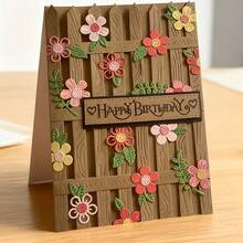 1pc Floral Pattern Metal Cutting Die, For Scrapbooking, Card Making, DIY Crafts - Silver - View 3