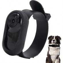 GYJ  Sanpyl Camara para Collar para Mascotas HD 1080P Camara para Collar para Gatos Camara para Collar para Perros con Gran Angular de 120 ° Mini Camara de Accion para Registros de Black82 - Negro - Ver 4