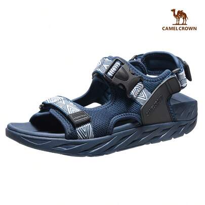 CAMEL CROWN Men's Hiking Sandals With Arch Support, Sports Casual Walking Sandals Suitable For Outdoor Summer Leisure Wear, Thick Insole, Beach Fisherman Sandals